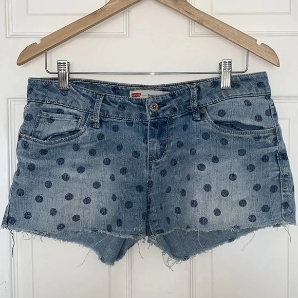 Levi’s polka dot shorty short - Picture 1 of 3